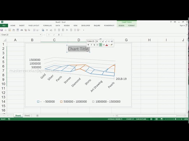 How to Create Wireframe 3D Surface Chart in MS Excel 2013