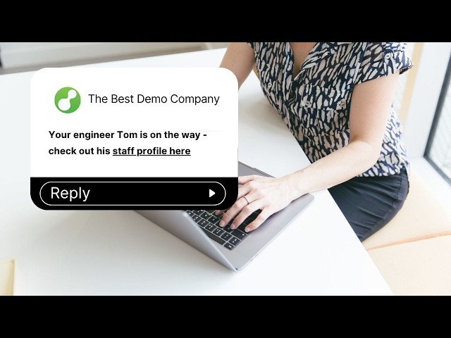Send Customers to a Staff Profile Page Using ServiceM8's Track My Arrival SMS