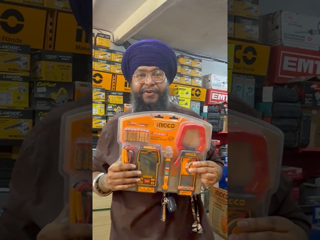 INGCO Electrical Test Kit 🔥 1200A Clamp Meter + 1000V Multimeter + Voltage Detector