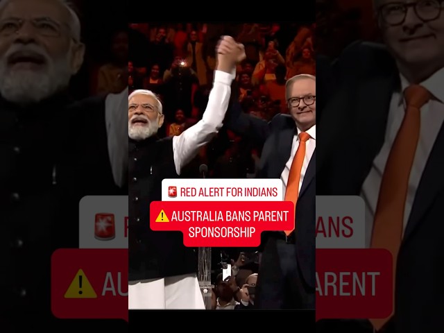 🇦🇺 Australia Ends Parent Sponsorship for International Students