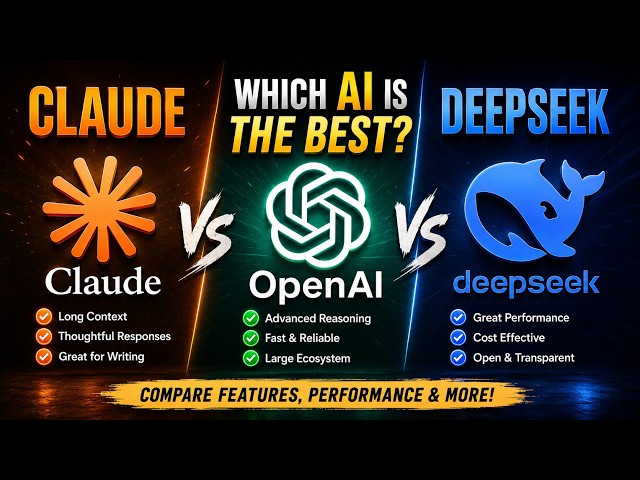 Best AI for Coding in 2026: Claude vs ChatGPT vs DeepSeek (8 Round Test)