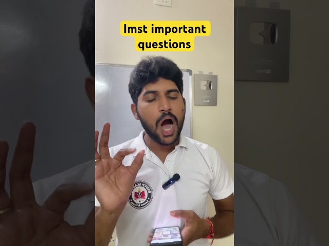 Imst important questions