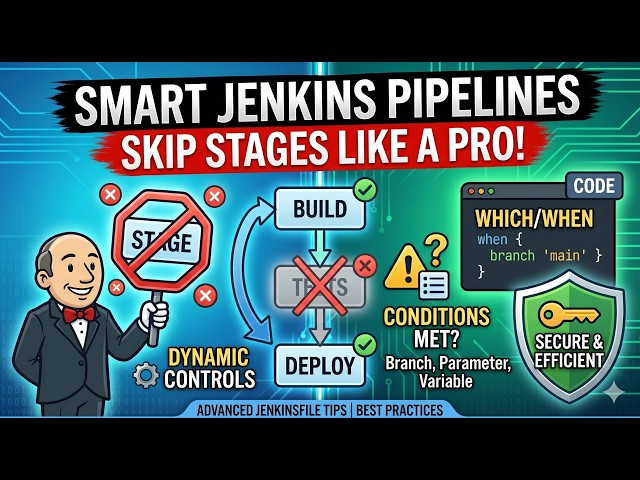 Jenkins | Interview Question | How to Skip Stages in Jenkins Pipelines Dynamically ?