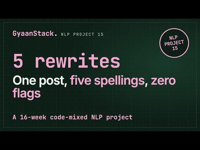Code-mixed hate speech detection with XLM-R and MuRIL: a 16-week project blueprint