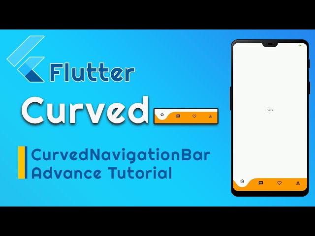 Flutter Curved Navigation Bar | Bottom navigation bar With Animation in Flutter