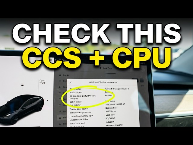 How to find what processor my Tesla has CCS enabled or not 2022 Model 3
