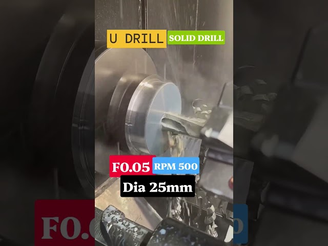 solid drill or U drill parameters #cuttingparameters #cncmill #cncjobs