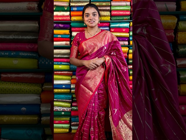 Semi Pattu Kanchi Border & Zari Lines Butti Saree I Wholesale Shop I@Rkcollectionssarees