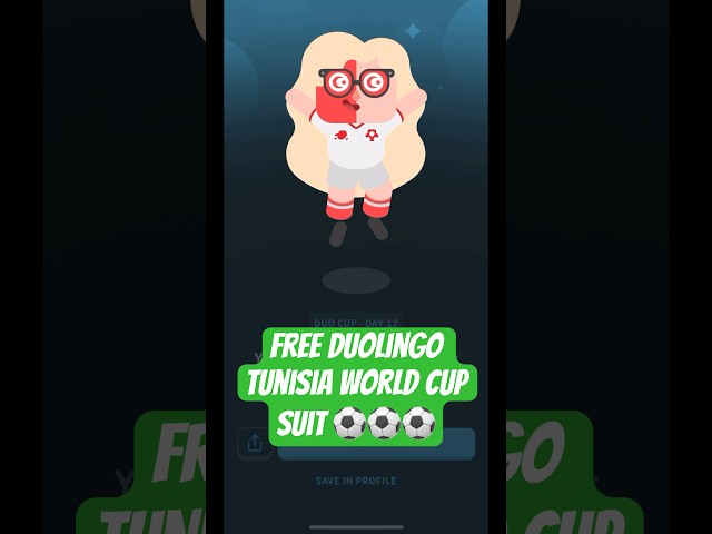 how I got the Duolingo Tunisia suit FREE #duolingo 🇹🇳
