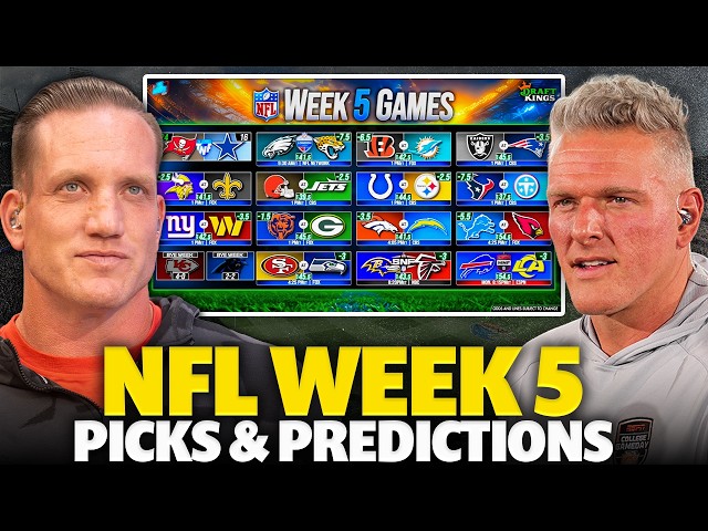 The Pat McAfee Show Makes Their Picks For NFL's Week 5 Weekends