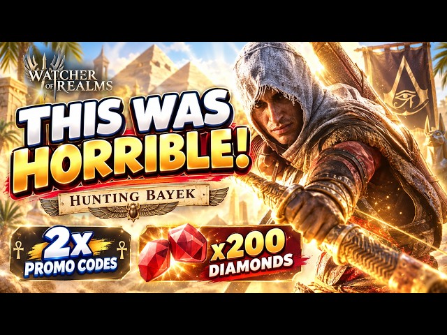 Hunting Bayek Went HORRIBLY… + 2 Promo Codes! | Watcher of Realms