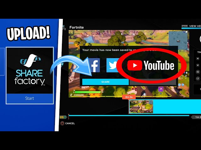 How to UPLOAD VIDEOS FROM SHAREFACTORY TO YOUTUBE! (EASY METHOD)