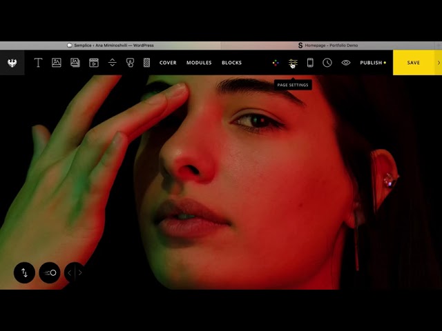 Official (full-length) Semplice demo | Build a custom online portfolio without coding or templates
