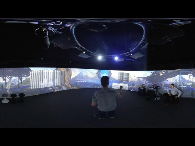 Dear VR Spatial Connect  in use in 6m Igloo with Pete Fletcher
