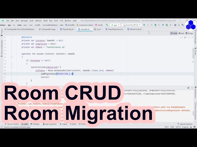 Android Room SQLite Database (CRUD) And Migration