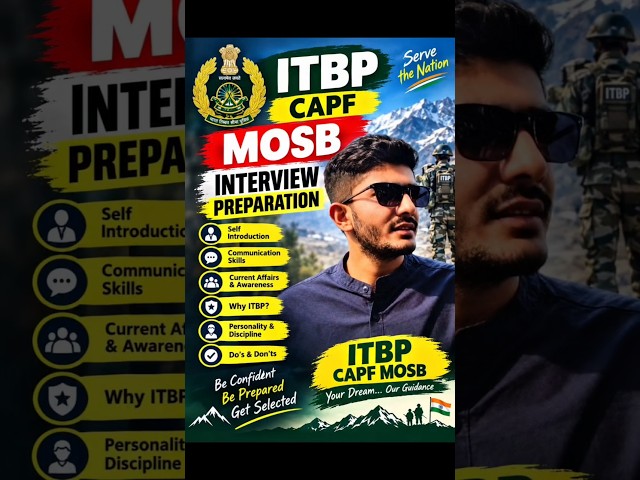 ITBP medical officer interview | Capf mosb interview preparations