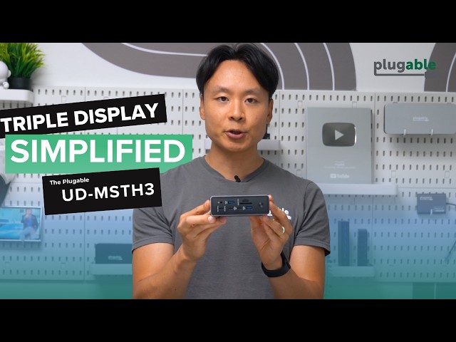 3 HDMI Displays with Just 1 Cable! Plugable 15-in-1 UD-MSTH3 Review