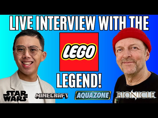 Live Interviewing a LEGO Legend: CHRISTIAN FABER, Co-Creator of LEGO Bionicle, Star Wars, and More!