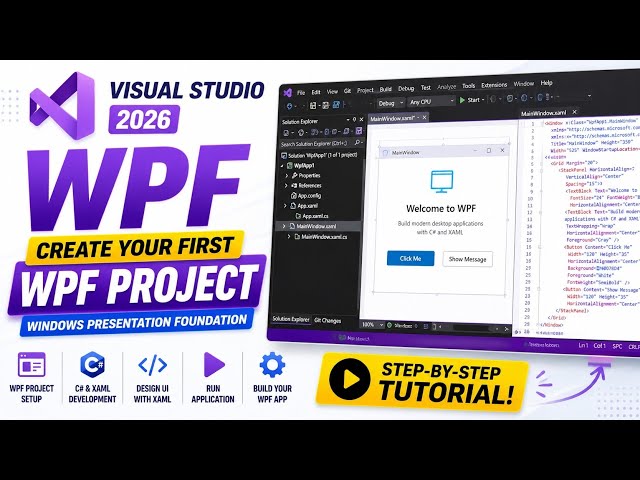 How to Create a WPF Project in Visual Studio 2026 | Step-by-Step Tutorial