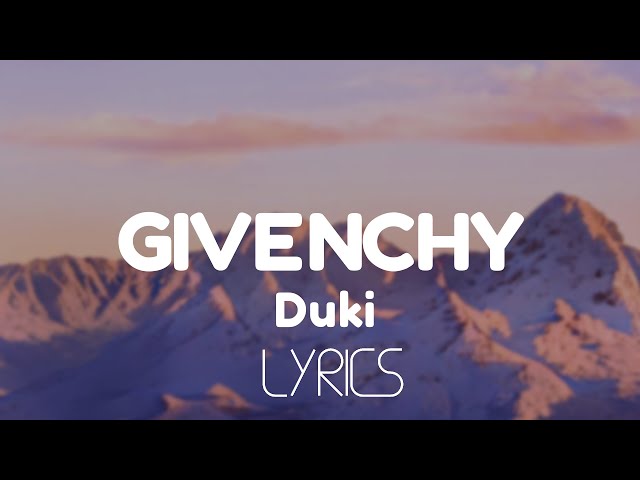 Duki - Givenchy (Lyrics)