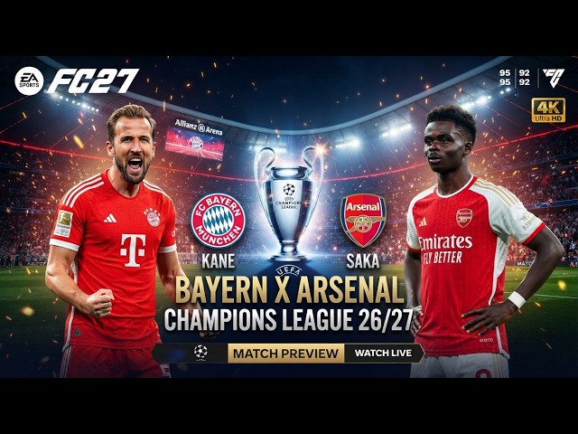 Bayern vs. Arsenal - UEFA Champions League 26/27 Full Match | FC 27 [Xbox Series S™] [4K30]