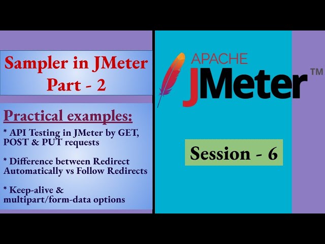 Sampler in JMeter|API Testing|Redirect Automatically vs Follow Redirects|AutomationExercise|JMeter
