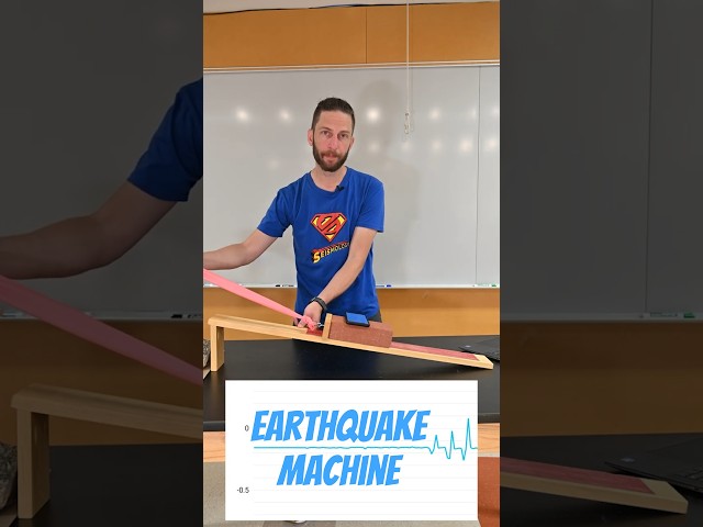 An earthquake machine #seismology #science #geology