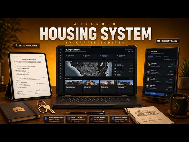 Kartik Properties - Advanced FiveM Housing & Real Estate Script (QBCore / Qbox / ESX)