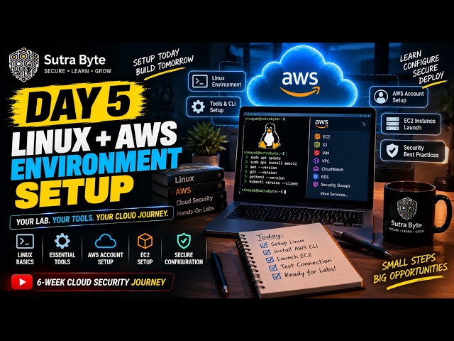 Set Up Your AWS Cloud Security Lab 🚀 | Linux + AWS + EC2 | Day 5