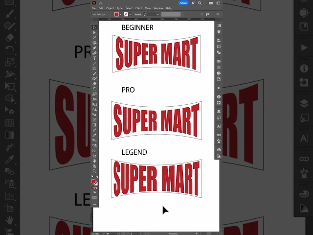 ADOBE ILLUSTRATOR TIP : CREATE TEXT SHAPE USING WARP , WIDTH & ENVELOPE DISTORT  #adobeillustrator