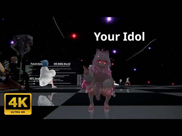 [二次元]💗B在即時💃跳舞練習 dance practice (real-time) Your Idol【4K】VRChat VRChat MR MMD World