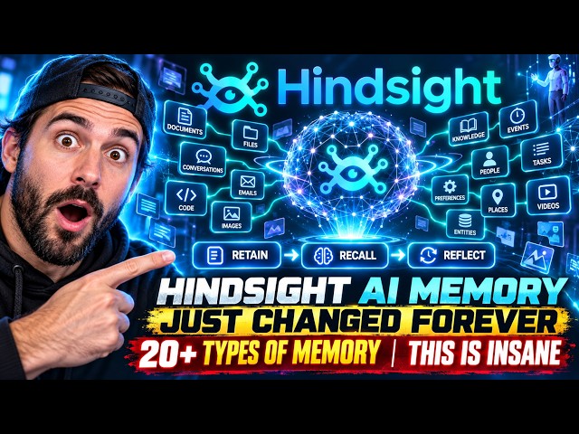 HINDSIGHT AI MEMORY JUST CHANGED FOREVER — 20+ TYPES OF MEMORY — THIS IS INSANE #ai #agenticai
