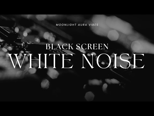 WHITE NOISE  l  Black Screen  l  10 Hours of Relaxing Sounds for Sleep