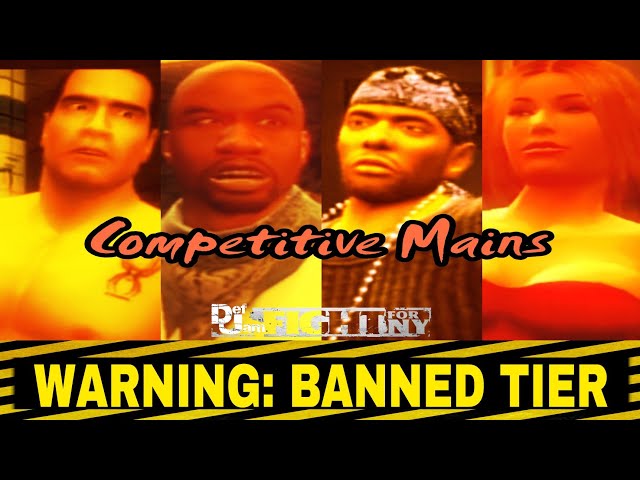 Def Jam Fight for NY: Main Characters for Competitive Play (Banned Tier Edition)