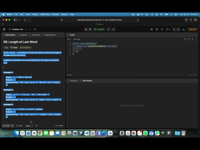 Solving LeetCode “58. Length of Last Word” | Coding With jDog