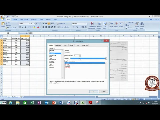 Spreadsheets: UNEB 2019 SUB ICT S850/2 by Ssekitto Henry -ITAU Elearning