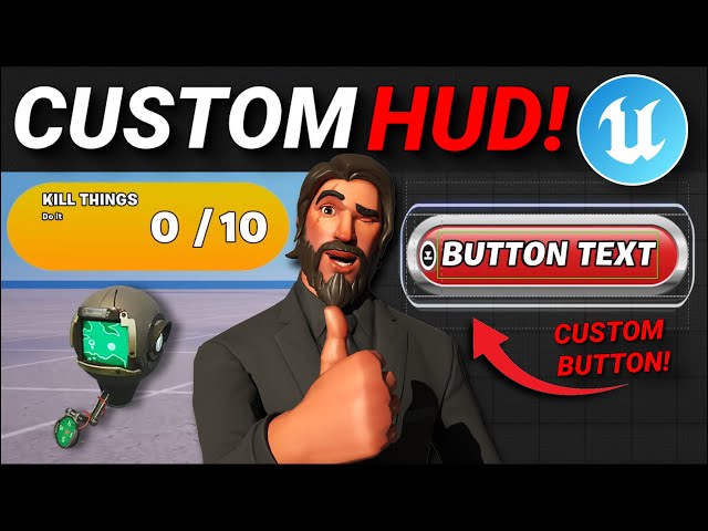 CUSTOM HUDs in Fortnite Creative/UEFN! (Widgets, Trackers, Buttons & More!)