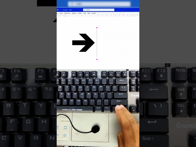 Insert Left ↔ Right Arrow in MS Word with Just One Shortcut!  #WordHack #wordapp #keyboard #tips