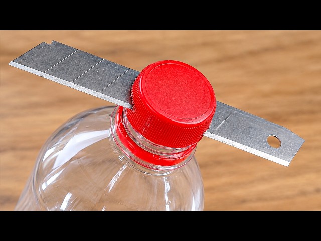 Why Didn’t I Know This! Put utility knives in a Plastic Bottle and I Wish Knew Sooner!!