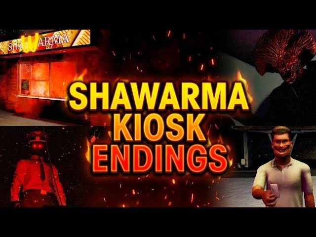 Every Ending in Scary Shawarma Kiosk (Roblox) 😱