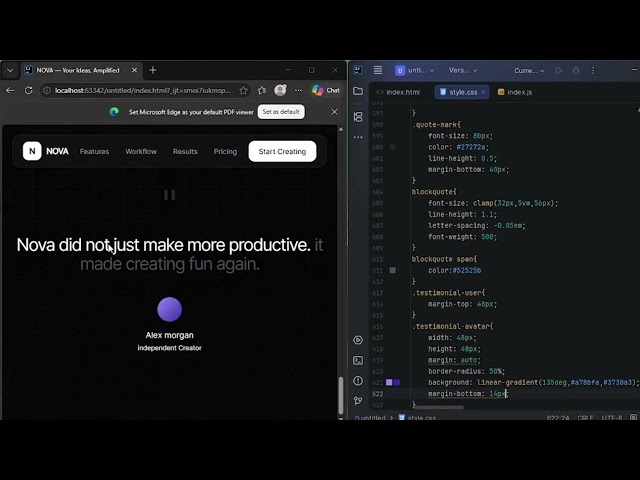 I Built a $10,000 Website with HTML + Tailwind CSS 🔥 part 5