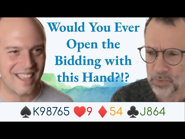 Can you believe the champs bid this? ♠K98765 ♥9 ♦54 ♣J864 - with Graeme Tuffnell