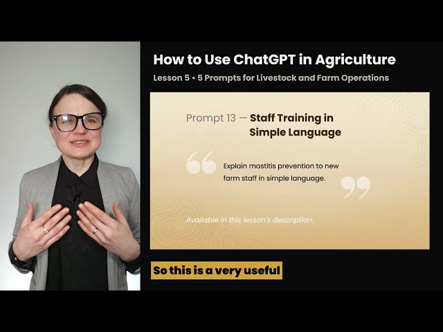 Lesson 5: Prompts for Livestock