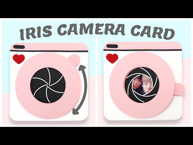 DIY | Magic Iris Camera Card FREE SVG | Handmade Gift Idea