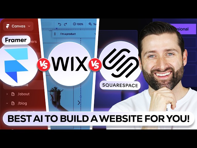 Framer vs Squarespace vx Wix | Best website builder 2026 comparison