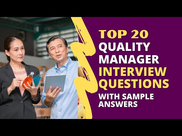 Quality Manager Interview Questions and Answers for 2026