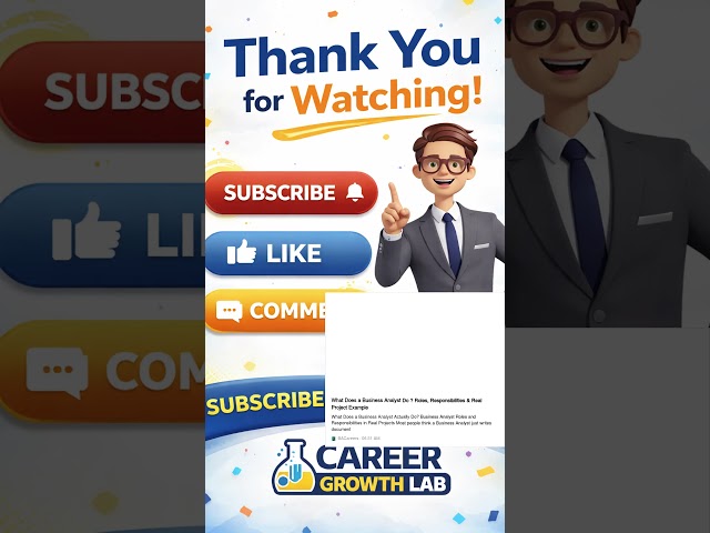 What Does a Business Analyst Do in 30 Seconds? #businessanalyst #itcareers #careergrowthlab