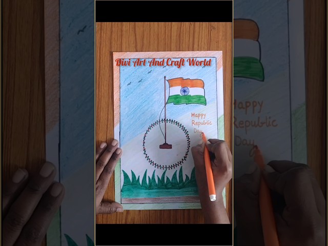 Republic day special drawing #shorts #ytshorts