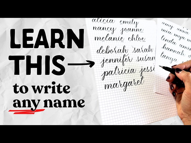Write ANY Name in Calligraphy