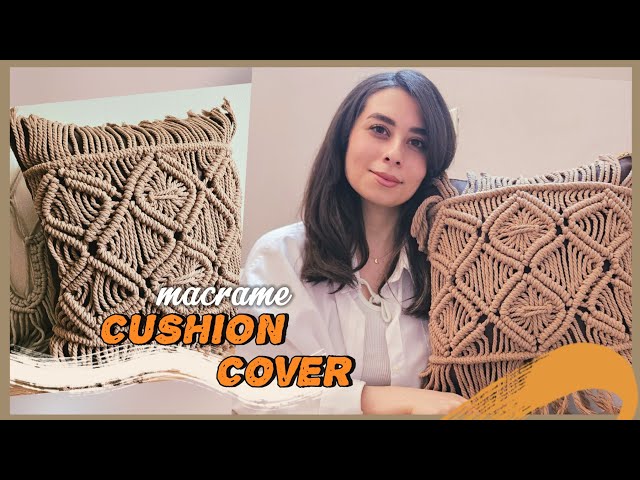 Easy Macrame Cushion Cover | DIY Home Decor Tutorial for beginners 